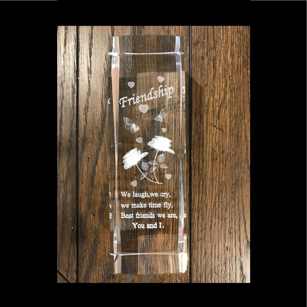 NIB crystal glasses (Friendship) FINAL PRICE
